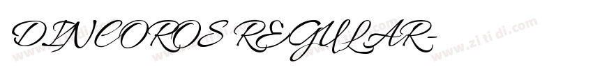 DINCOROS REGULAR字体转换 DINCOROS REGULAR字体转换